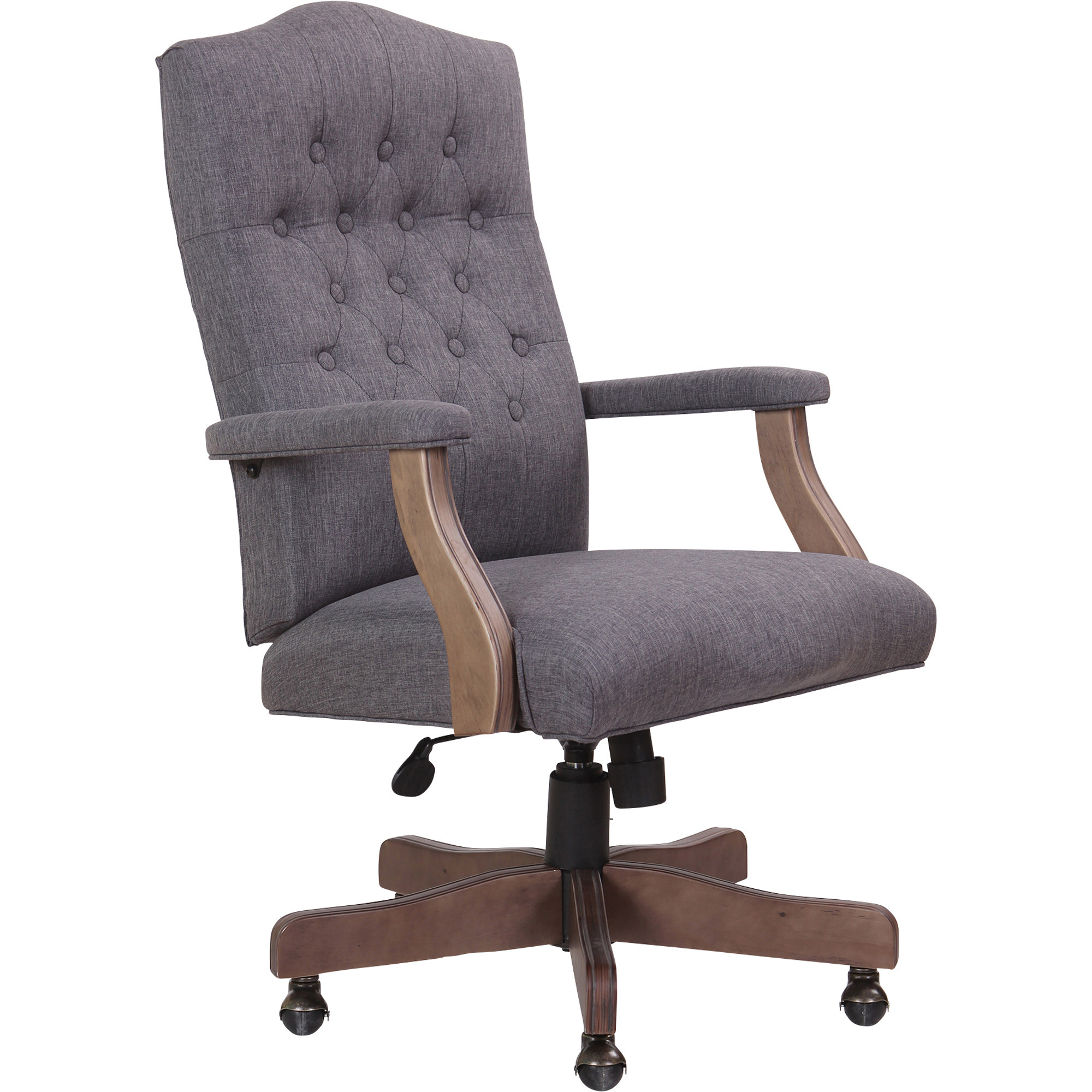 Norstar BOSS Executive Fabric Chair, Slate Gray/Driftwood, Model# B905DW-SG